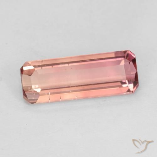 Tormalina Rosa arancio naturale da 1.53 ct, Ottagonale / Taglio smeraldo, VS