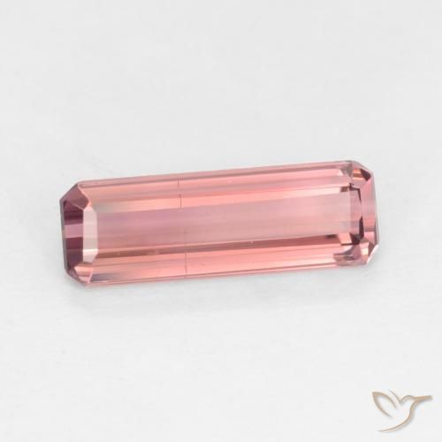 Tormalina Rosa arancio naturale da 1.24 ct, Ottagonale / Taglio smeraldo, VS