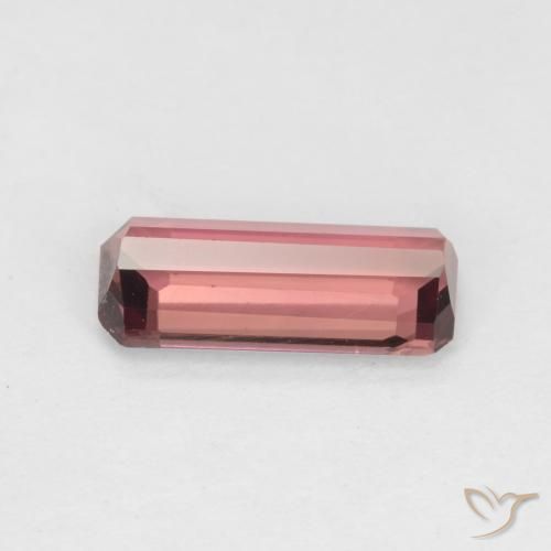 Tormalina Rosa arancio naturale da 1.37 ct, Ottagonale / Taglio smeraldo, VS
