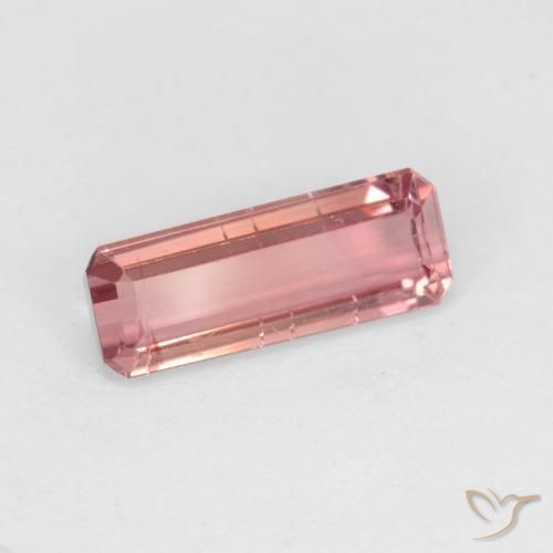 Tormalina Rosa intenso naturale da 1.64 ct, Ottagonale / Taglio smeraldo, VS-SI