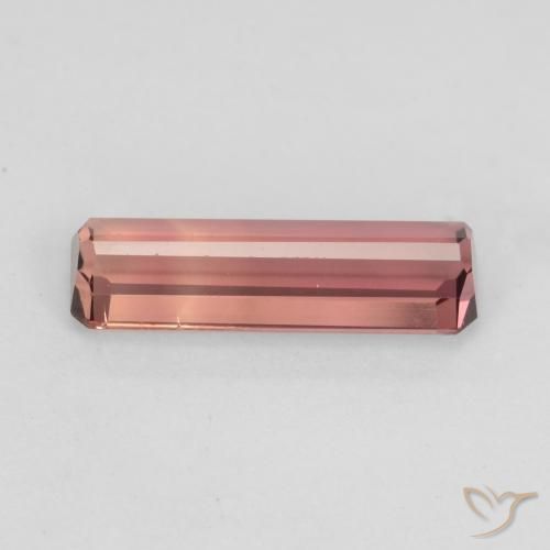 Tormalina Rosa arancio naturale da 1.40 ct, Ottagonale / Taglio smeraldo, VS-SI