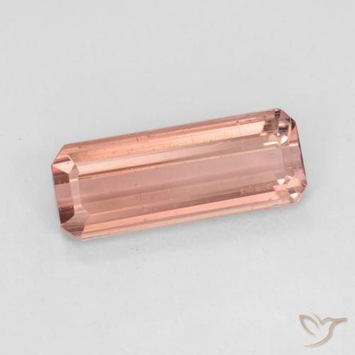 Tormalina Rosa arancio naturale da 1.54 ct, Ottagonale / Taglio smeraldo, VS