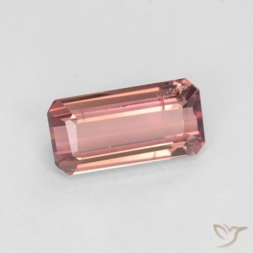 Tormalina Rosa arancio naturale da 1.42 ct, Ottagonale / Taglio smeraldo, SI