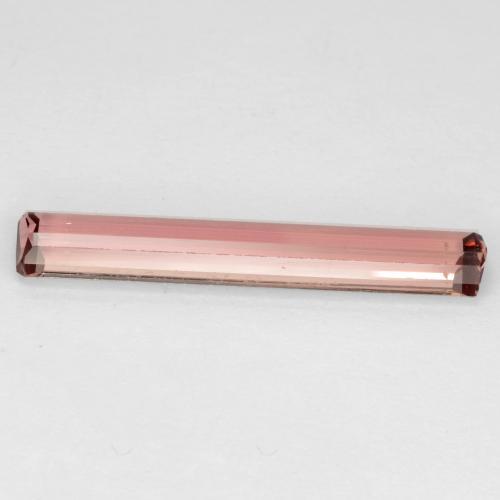 Tormalina naturale rosa da 2,18 ct, taglio smeraldo, VS