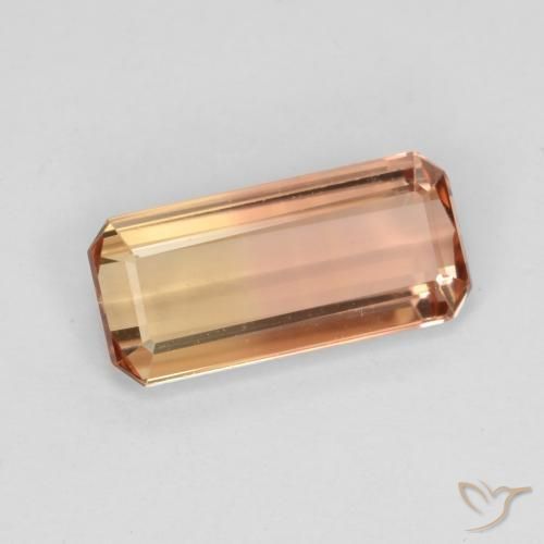 Tormalina Bi-Colore naturale da 2.02 ct, Ottagonale / Taglio smeraldo, VS