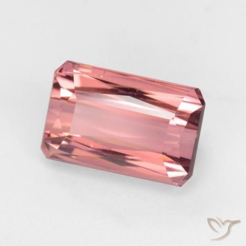 Tormalina Rosa arancio naturale da 2.32 ct, Ottagonale / Taglio smeraldo, VS-SI