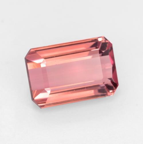 Tormalina rosa palissandro naturale da 3,22 ct, taglio smeraldo, VVS-VS