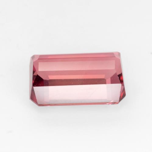 Tormalina rosa palissandro naturale da 3,22 ct, taglio smeraldo, VVS-VS
