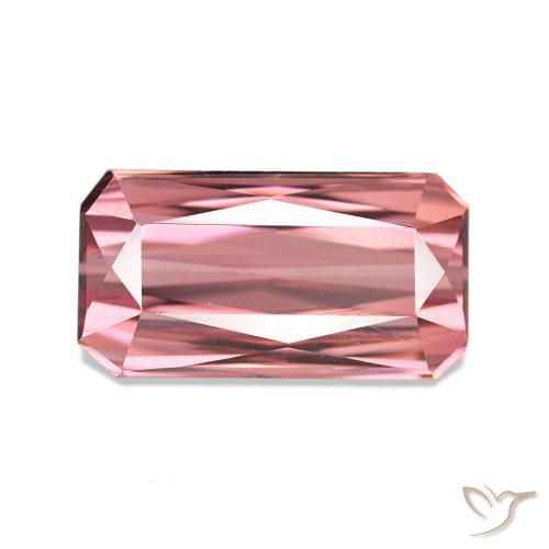 3.12ct Rosa intenso Tormalina, Taglio smeraldo, VS