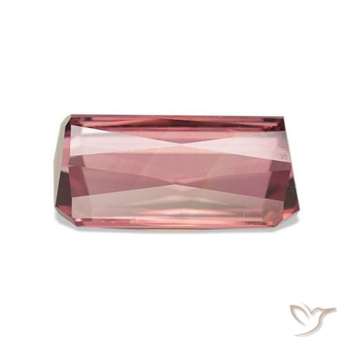 Tormalina Rosa intenso naturale da 3.12 ct, Ottagonale / Taglio smeraldo, VS