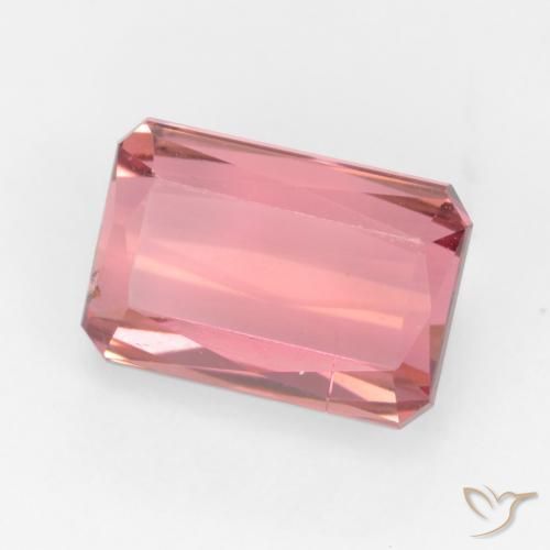 Tormalina Rosa chiaro naturale da 3.08 ct, Ottagonale / Taglio smeraldo, VS-SI