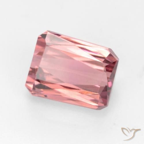 Tormalina Rosa arancio naturale da 2.70 ct, Ottagonale / Taglio smeraldo, VVS-VS