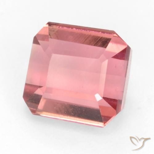 Tormalina Rosa arancio intenso Deep naturale da 2.30 ct, Ottagonale / Taglio smeraldo, VS