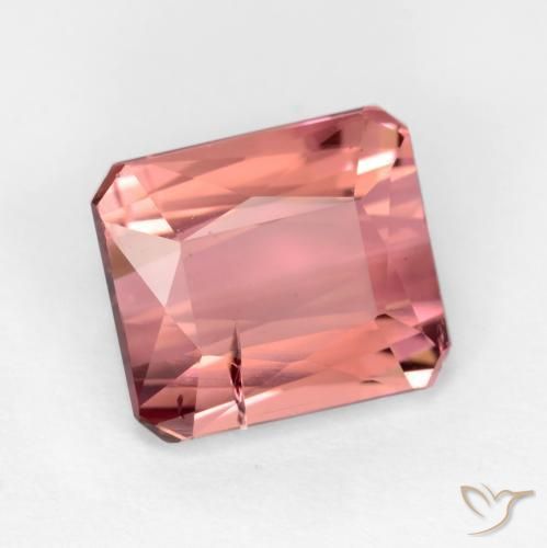 Tormalina Rosa scuro naturale da 2.64 ct, Ottagonale / Taglio smeraldo, SI