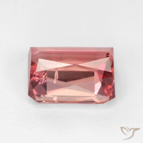 Tormalina Rosa scuro naturale da 2.64 ct, Ottagonale / Taglio smeraldo, SI