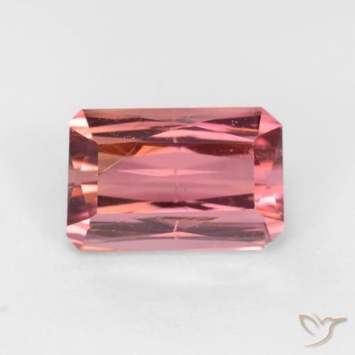Tormalina Rosa scuro naturale da 2.57 ct, Ottagonale / Taglio smeraldo, SI