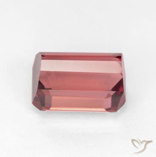 Tormalina Rosa scuro naturale da 2.83 ct, Ottagonale / Taglio smeraldo, SI
