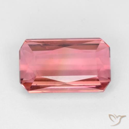 Tormalina Rosa rossastra naturale da 2.45 ct, Ottagonale / Taglio smeraldo, VS-SI