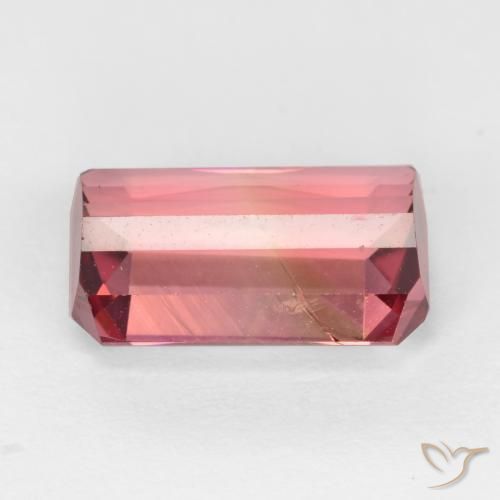 Tormalina Rosa rossastra naturale da 2.45 ct, Ottagonale / Taglio smeraldo, VS-SI