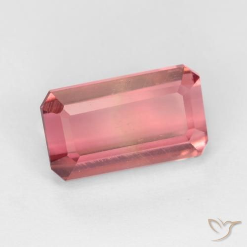 Tormalina Rosa scuro naturale da 3.27 ct, Ottagonale / Taglio smeraldo, VS-SI