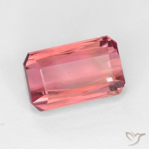 Tormalina Rosa scuro naturale da 3.03 ct, Ottagonale / Taglio smeraldo, VS-SI