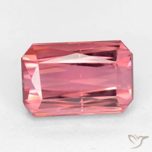 2.70ct Naturale Rosa chiaro Tormalina, Taglio smeraldo, VS-SI