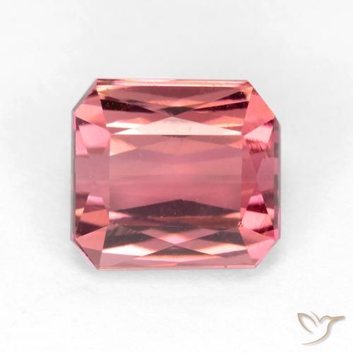 Tormalina Rosa chiaro naturale da 2.88 ct, Ottagonale / Taglio smeraldo, VS