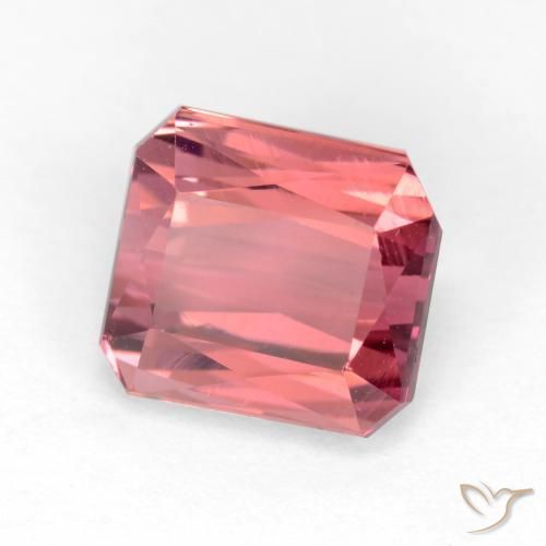 Tormalina Rosa chiaro naturale da 2.88 ct, Ottagonale / Taglio smeraldo, VS