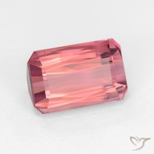 Tormalina Rosa gomma da masticare naturale da 2.53 ct, Ottagonale / Taglio smeraldo, VS