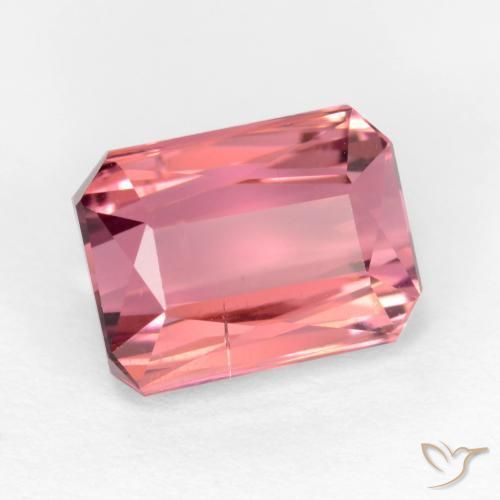 Tormalina Rosa chiaro naturale da 2.99 ct, Ottagonale / Taglio smeraldo, SI