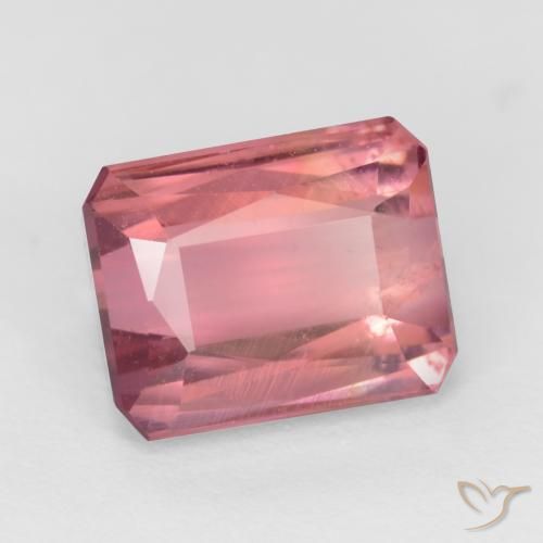 Tormalina Rosa gomma da masticare naturale da 2.71 ct, Ottagonale / Taglio smeraldo, VS-SI