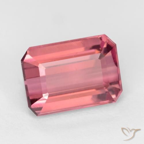 Tormalina Rosa gomma da masticare naturale da 2.47 ct, Ottagonale / Taglio smeraldo, VS