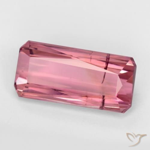 Tormalina Rosa gomma da masticare naturale da 3.20 ct, Ottagonale / Taglio smeraldo, SI