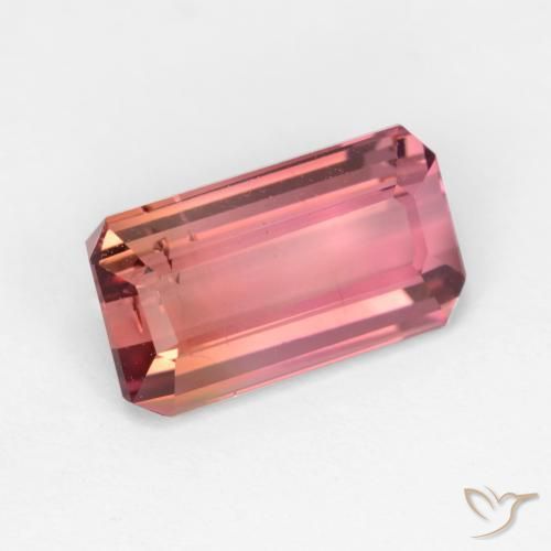 Tormalina Punch di frutta rosso naturale da 3.04 ct, Ottagonale / Taglio smeraldo, SI
