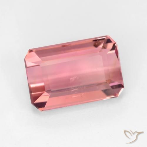 Tormalina Rosa gomma da masticare naturale da 3.36 ct, Ottagonale / Taglio smeraldo, VS-SI