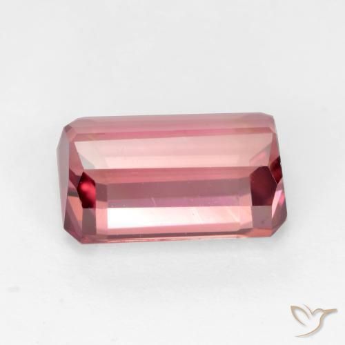 Tormalina Rosa gomma da masticare naturale da 3.36 ct, Ottagonale / Taglio smeraldo, VS-SI
