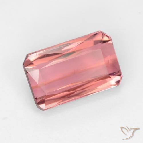 Tormalina Rosa chiaro naturale da 2.64 ct, Ottagonale / Taglio smeraldo, VS-SI