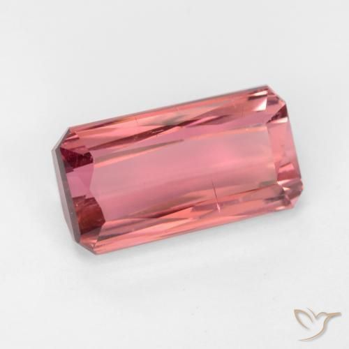 Tormalina Rosa chiaro naturale da 3.63 ct, Ottagonale / Taglio smeraldo, SI