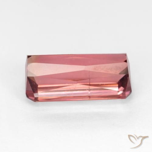 Tormalina Rosa chiaro naturale da 3.63 ct, Ottagonale / Taglio smeraldo, SI