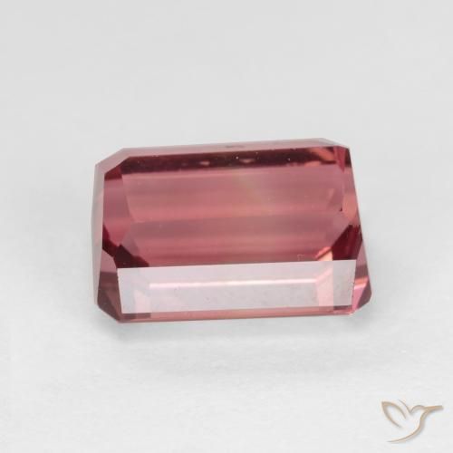 Tormalina Rosa scuro naturale da 2.98 ct, Ottagonale / Taglio smeraldo, VVS-VS