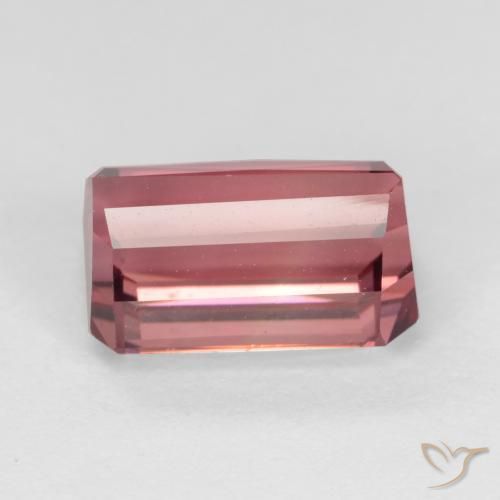 Tormalina Rosa scuro naturale da 2.87 ct, Ottagonale / Taglio smeraldo, VVS-VS