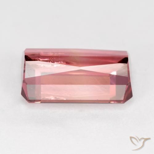 Tormalina Rosa rossastra naturale da 4.74 ct, Ottagonale / Taglio smeraldo, SI