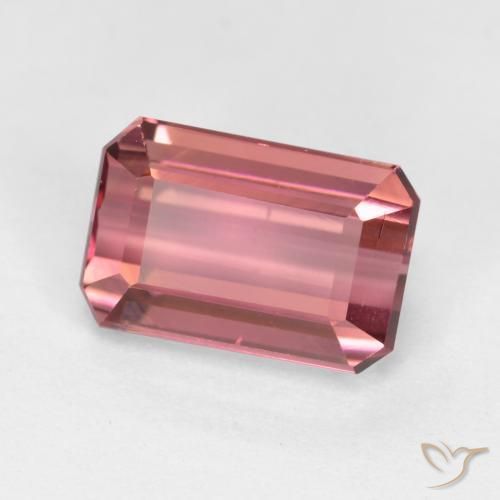 Tormalina Rosa medio naturale da 1.91 ct, Ottagonale / Taglio smeraldo, VS