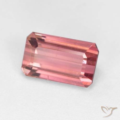 Tormalina Rosa arancio naturale da 1.88 ct, Ottagonale / Taglio smeraldo, VS