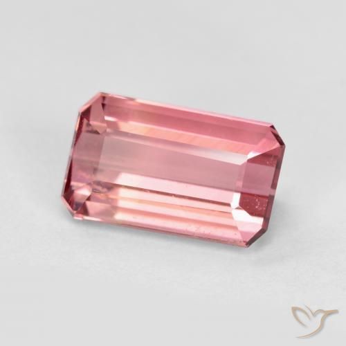 Tormalina Rosa medio naturale da 1.54 ct, Ottagonale / Taglio smeraldo, VS