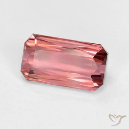 Tormalina Rosa scuro naturale da 1.95 ct, Ottagonale / Taglio smeraldo, VVS-VS