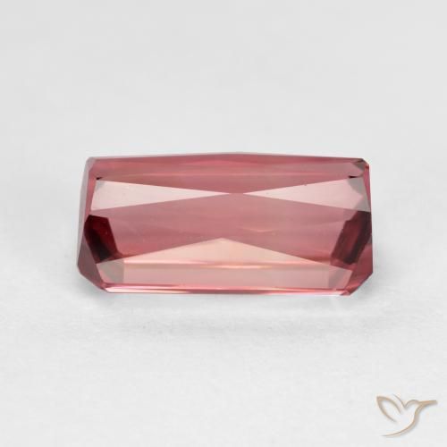 Tormalina Rosa scuro naturale da 1.95 ct, Ottagonale / Taglio smeraldo, VVS-VS
