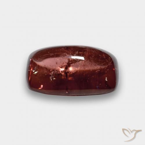 Tormalina Rosso medio naturale da 5.81 ct, Cuscino, Trasparente