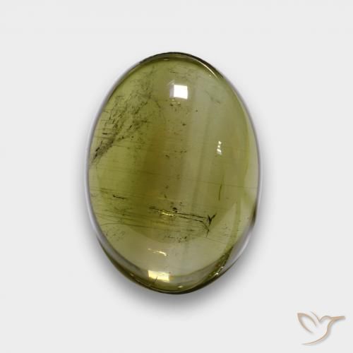 Tormalina Verde scuro naturale da 7.31 ct, Ovale, Trasparente