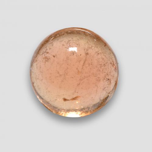 Tormalina Arancio medio-chiaro naturale da 3.18 ct, Taglio rotondo, Trasparente